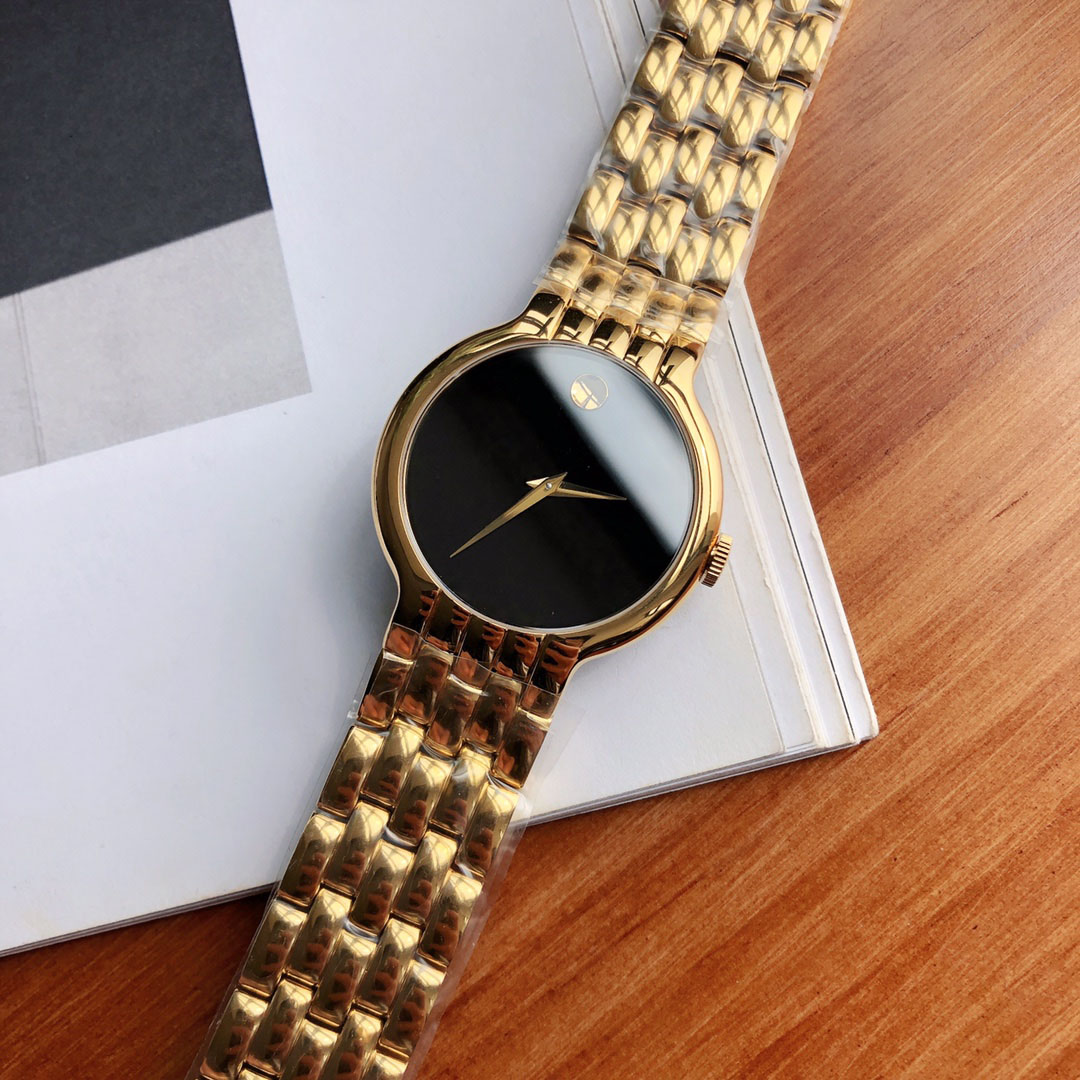 

Men's and women's watches Stainless steel to make sapphire glass mirror 12H dot mark 30 meters life waterproof structure size 38mm 26mm, Silver