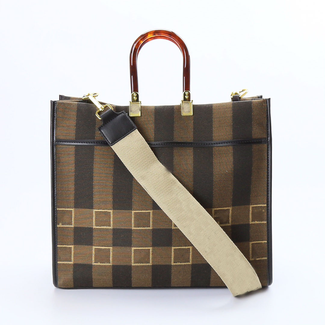 

Luxury totes European and American large capacity canvas shopping bag designer amber handle ladies classic one-shoulder messenger bags Casual handbag