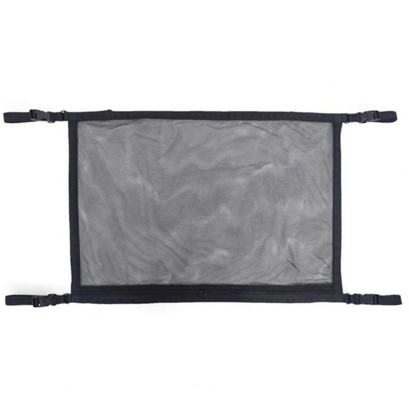 

Car Organizer Excellent Net Bag Portable Mesh Space-saving Simple Installtion Roof Long Trip Storage