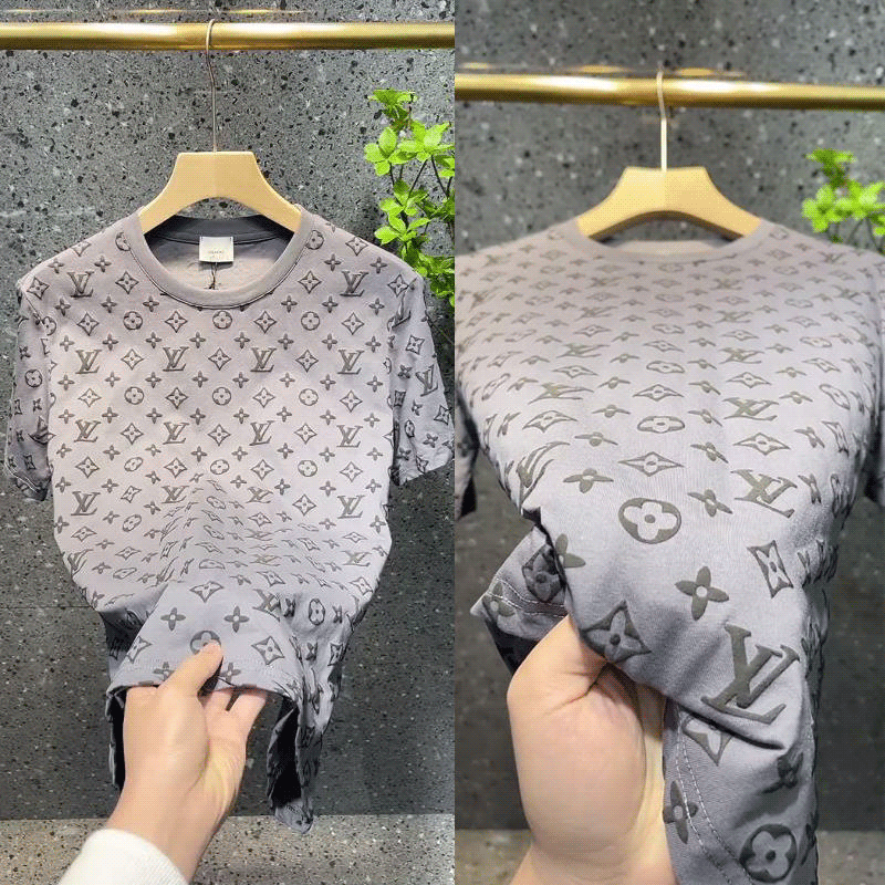 

Italy mens t shirt T-shirts paris summer brand Luxury Designer Wrinkle Shrink Pilling Cotton Retro Letter Fashion Active Fossil casual Christian Black White shirts, Standard scale table