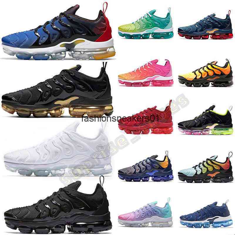 

Big Size 13 Eur 47 Tn Plus Boots Shoes Air Vapourmax Vapores Maxes Aircushion Men Womens Sports Sneakers 36-47 trainers vapour, Black