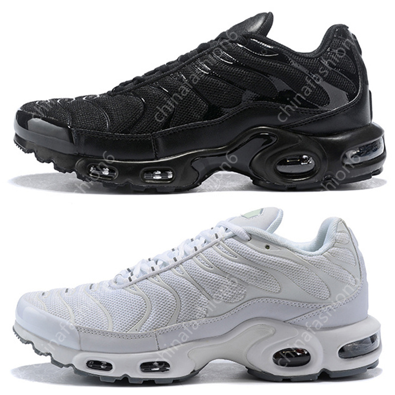 

tn plus se mens Running Shoes sneakers Triple Black White Breathable men women Fashion Sports Outdoor Trainers Size EUR 36-46, Shoes box