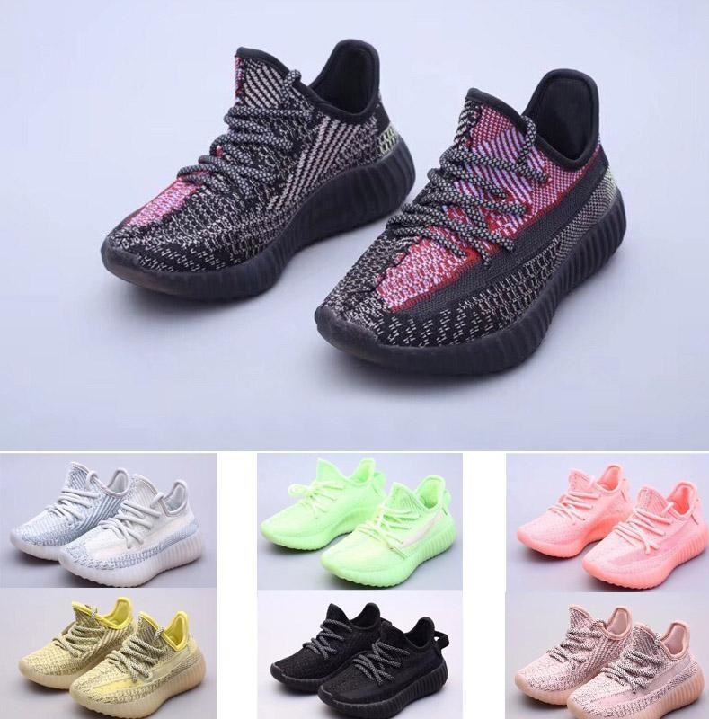 

2021 kanye West 350 V2 Yeezy Boost Running shoes Belgua 2.0 Semi Frozen Yellow Shoe High Quality Designer kids youth Trainer Sneakers, As shown in illustration