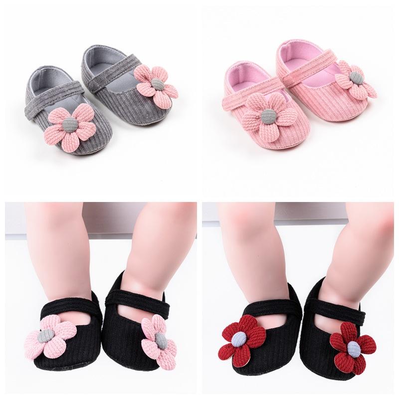 

First Walkers Baby Girl Soft Shoes Pure Cotton Flats For Girls Kids Little Children Casual Size 0-1year Brand Cute
