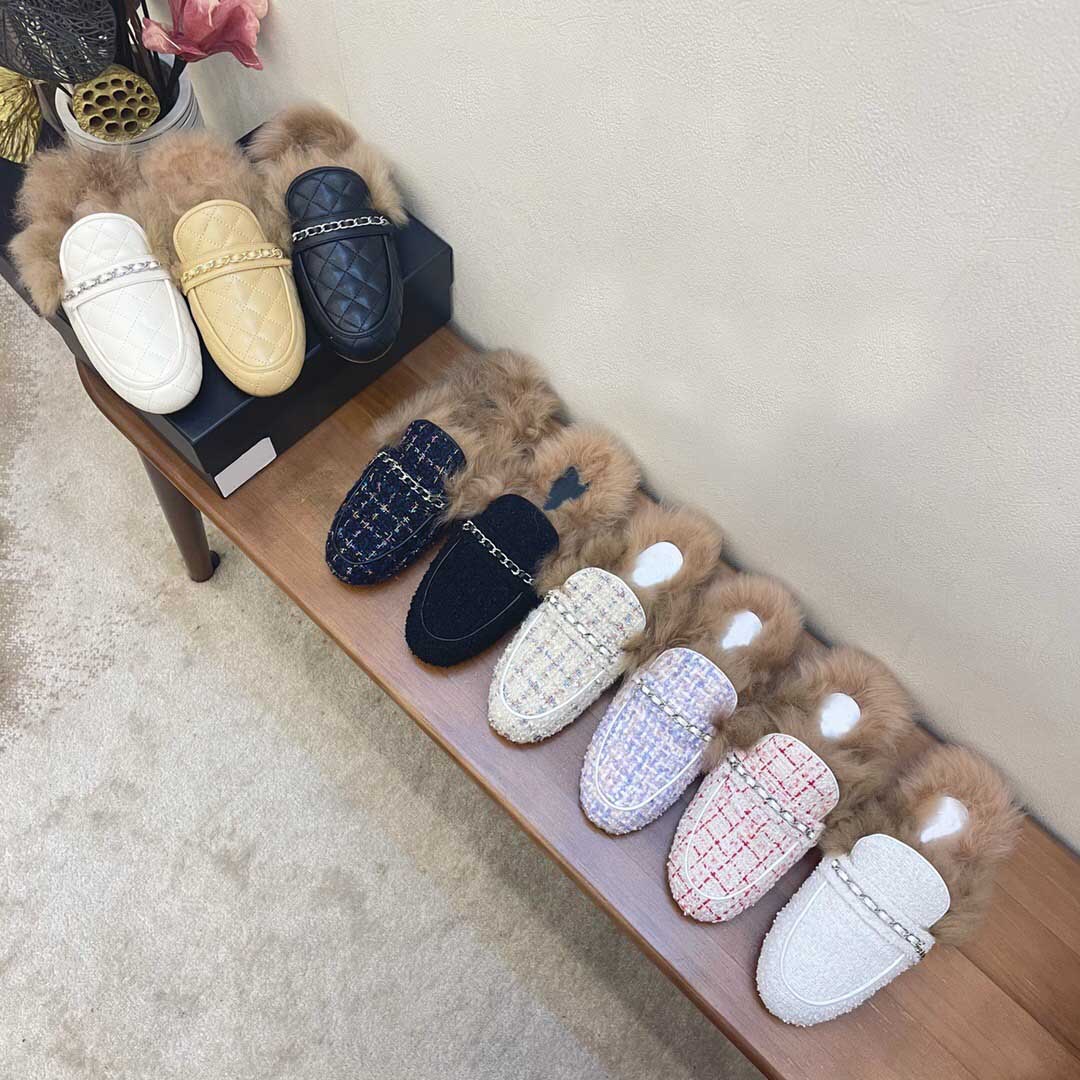 

2021 winter warm plush slippers ladies home indoor and outdoor slippers