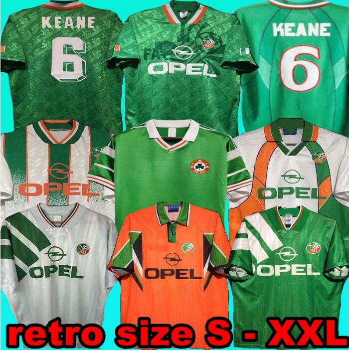 

Top Quality Ireland retro soccer jersey 1990 home classic vintage Irish Sheedy 1994 1995 1996 away football shirts McGRATH KEANE 90 92 97 98 HOUGHTON ALDRIDGE