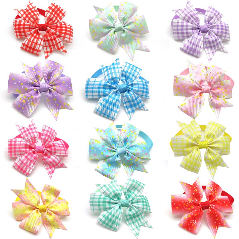 

Dog Apparel 50/100 Pcs Pet Bow Ties Necktie For Small Medium Grooming Accessories Handmade Bowknot Supplies Bows, Multi