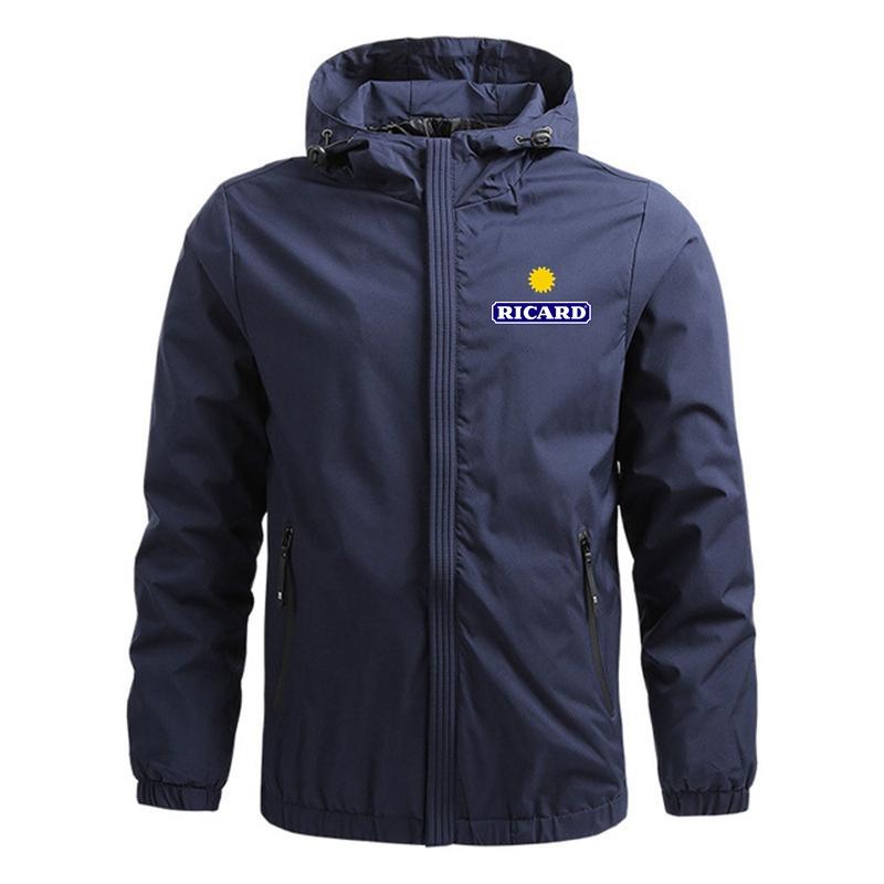 

Men's Jackets 2022 Mens Clothing Trip Military Outdoor Waterproof SoftShell Jacket Ricard Print Adventure Travel Coat Men