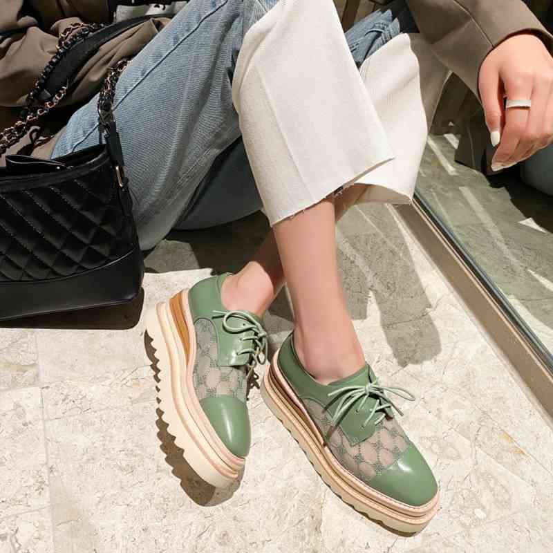 

Sandals spring/autumn women's shoes square toe heels 6.5cm platform casual girls for women JLAU, 1# shoe box