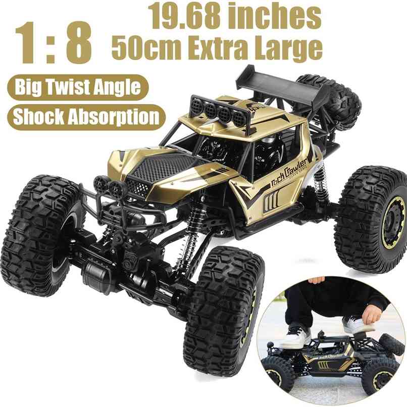 

1:8 50cm RC Car 2.4G Radio Control 4WD Off-road Electric Vehicle Monster Buggy Remote Control Car Gift Toys For Children Boys 210915