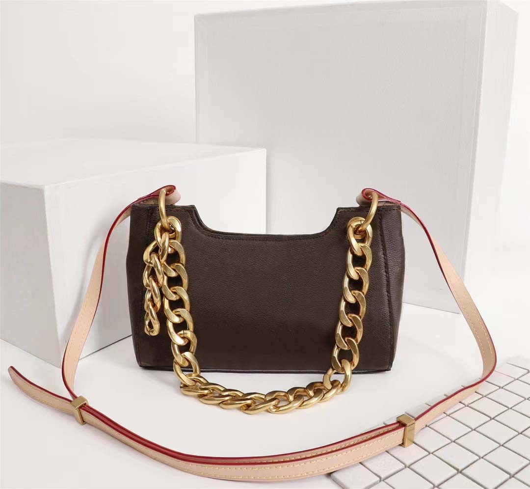 

Fashion designer ladies handbag messenger bags one-shoulder thick chain bag high-quality leather wallet large-capacity V-shaped diamond-shaped underarm M68000, White#68000