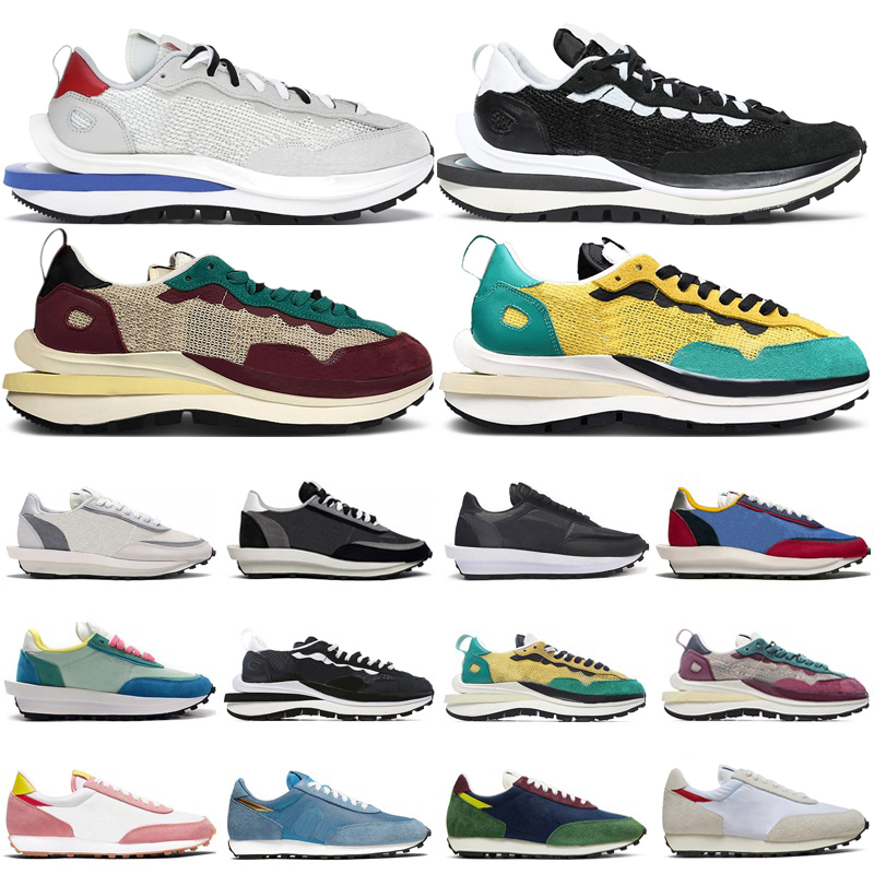 

2021 vaporwaffle ldv running shoes for men women Sail White Blue Black Nylon Pine Green Beige Red outdoor sports sneakers trainers, Black grey