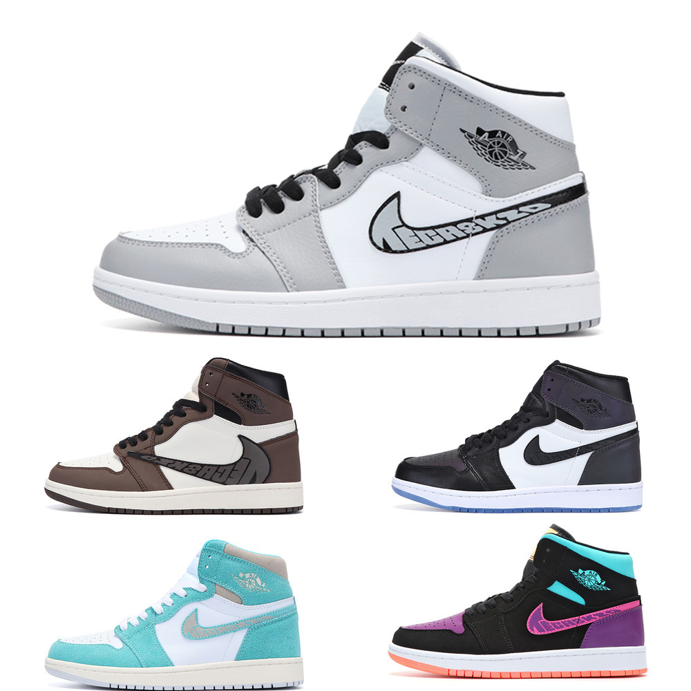 

1s basketball shoes Black Gym Red Bred Toe aj chicago banned Game Royal Fragment Shadow dunk mocha smoke grey court purple gold top universi