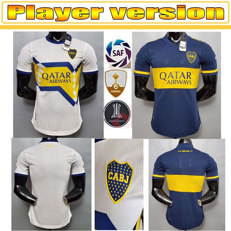 

Player version 20 21 Boca Juniors maillots de foot soccer jersey SALVIO TEVEZ ROSSI home away football shirt, 2021