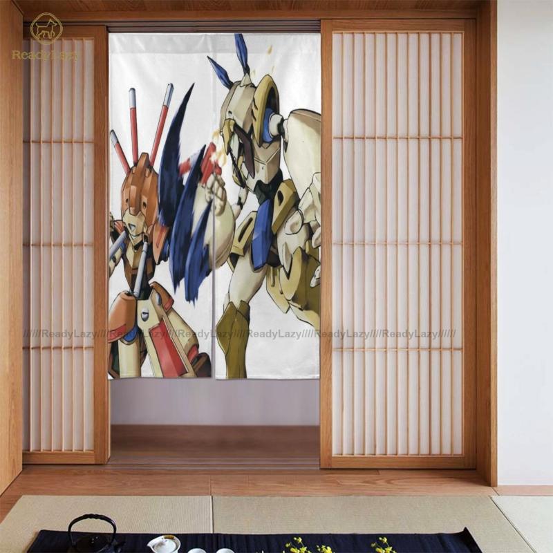 

Medabots Curtains Garden Double Door Curtain Decoration Retro & Drapes