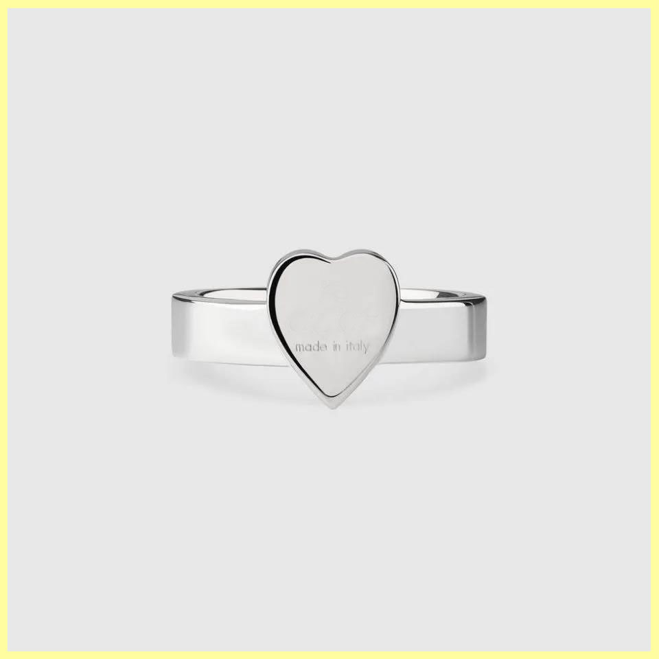 

Mens Love Ring Designer Heart Rings For Women With Original Box Luxurys Jewelry Men Rings Engagements For Womens Brands G Ring 925 Silver
