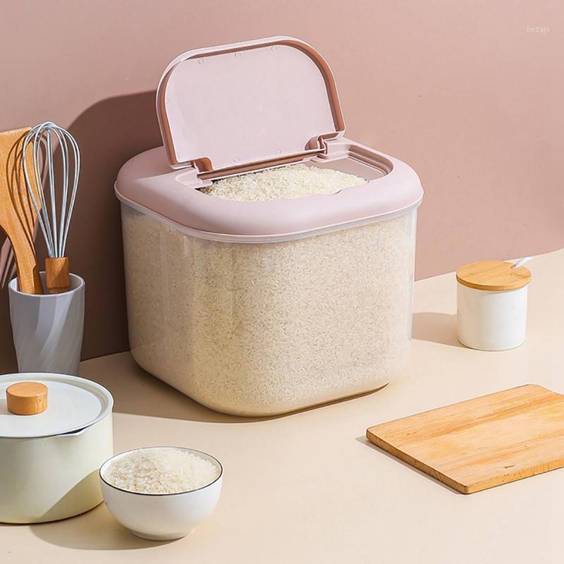 

Storage Bottles & Jars 10L Kitchen Container Bucket Insect-Proof Moisture-Proof Rice Cylinder Grain Sealed Jar Pet Dog Food Store Box