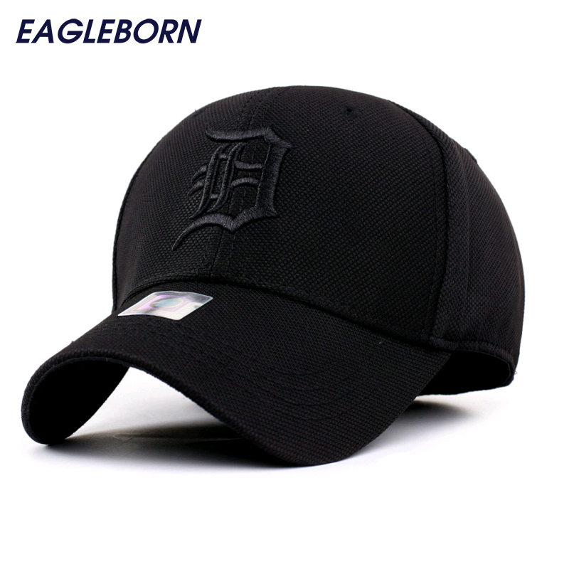 

2022 Spandex Elastic Fitted Hats Sunscreen Detroit Baseball Cap Men Women Adjustable Caps Casquette Gorras Bone Reta Wholesale 220224, Green
