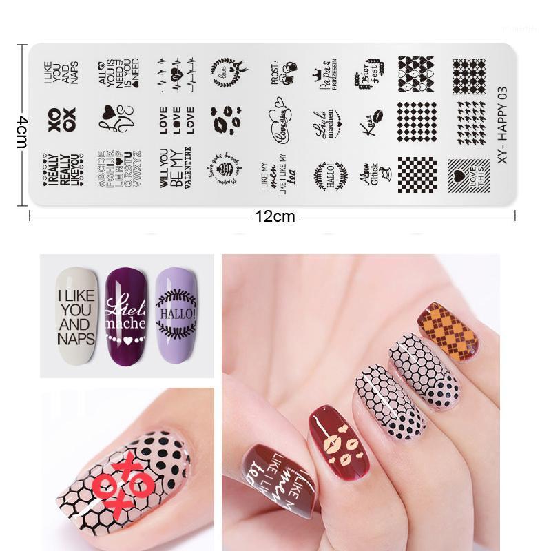 

Gift Wrap PICT YOU Valentine's Day Nail Seal Love Rose Flower Butterfly Plate Stainless Steel Design Mold Tool