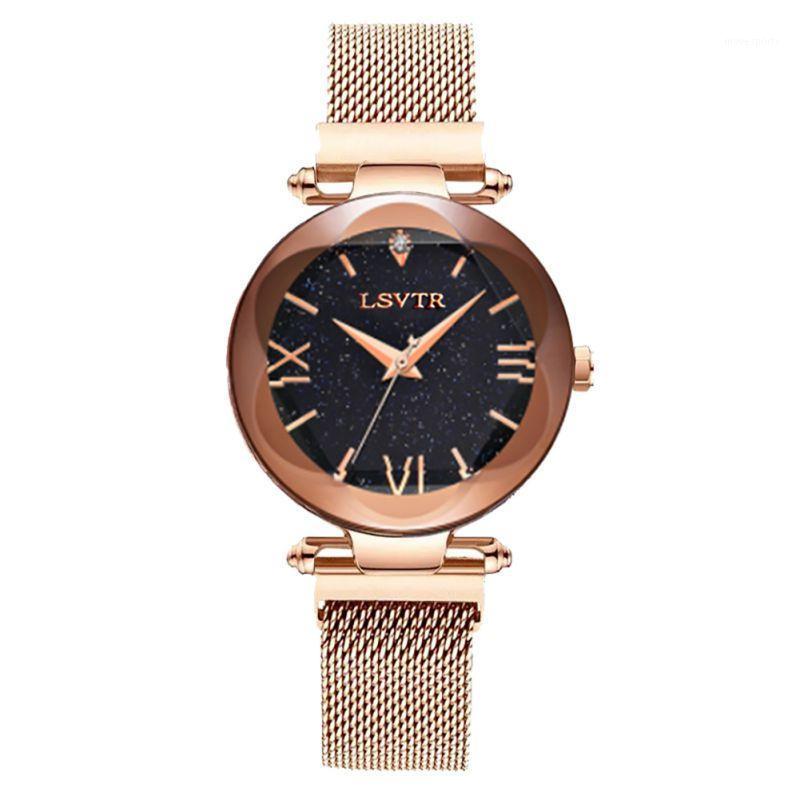 

Wristwatches Women Quartz Fashion Watches Luxury Magnet Clasp Wrist Watch Femme