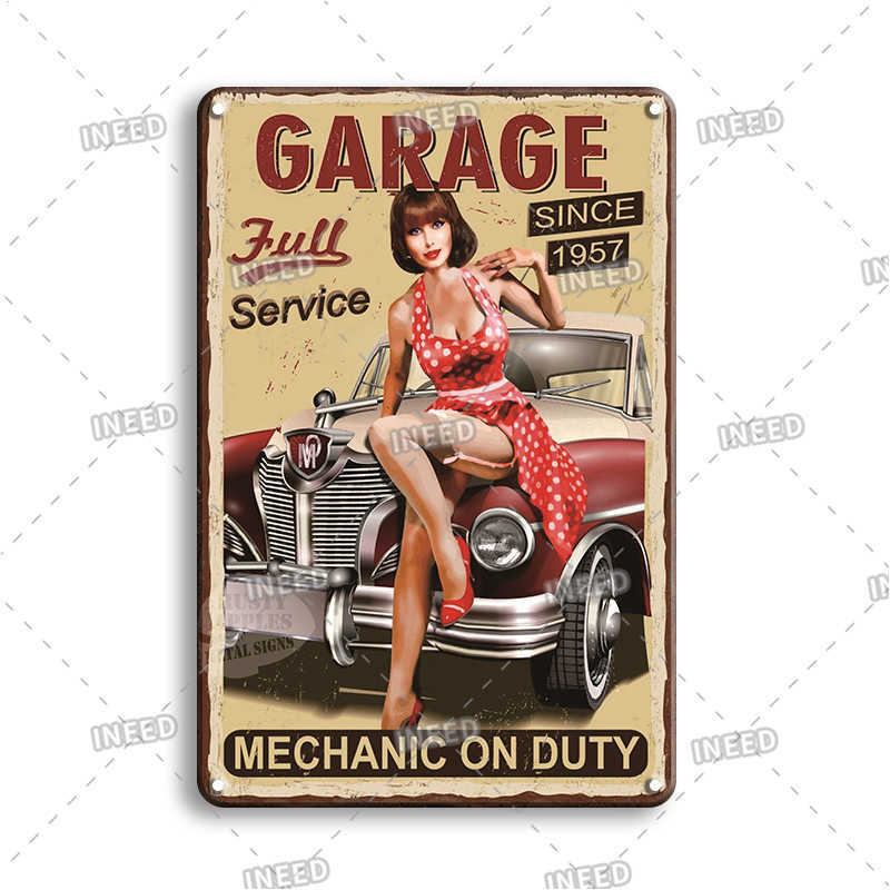 

Americans Mother Road Tin Sign Vintage Car Poster Metal Plat Retro Parking Only Wall Stickers Man Cave Garage Decor Plaques