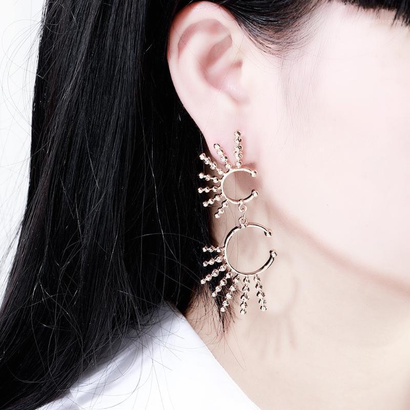 

Stud Explosion Models Sell Europe And The Geometric Pattern Earrings Women Simple Small Wedding Bridal Jewelry, Golden;silver