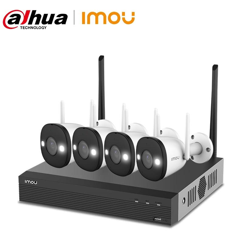 

Wireless Camera Kits Dahua Imou 4MP 4CH 2E Security System Surveillance NVR Set 1080P Wi-Fi Outdoor Weatherproof Full Color