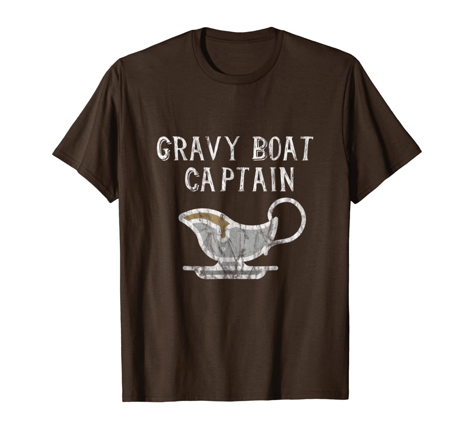

gravy boat captain thanksgiving shirt, White;black