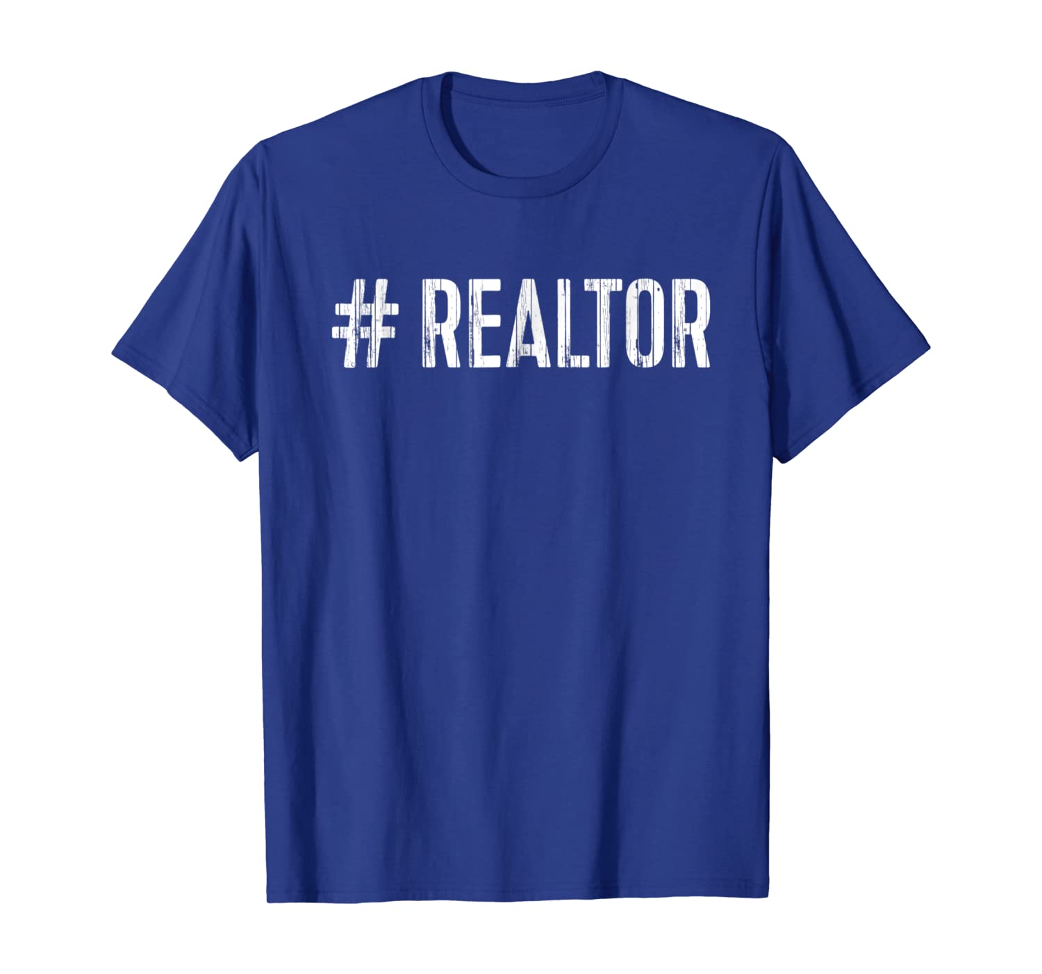 

Hashtag Realtor T-Shirt Real Estate Agent Gift Shirt, White;black