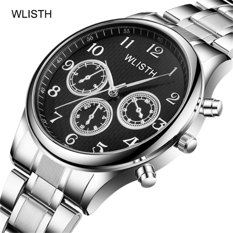 

Wristwatches WLISTH Men's Brand Business Casual Watch Belt Quartz Fashion Resolute Student