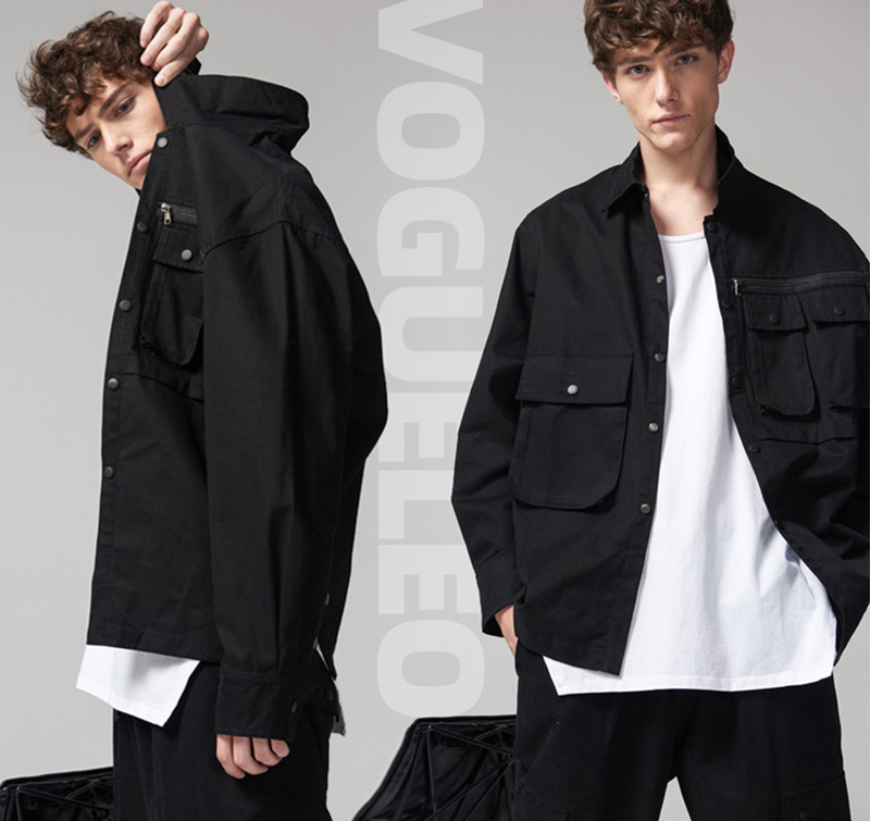 

New Arrivals VOGUELEO Jacket 2021 Spring Autumn Casual Solid Fashion Slim Men Jacket Mens Casual Outwear Jacket M-3XL, Black;brown