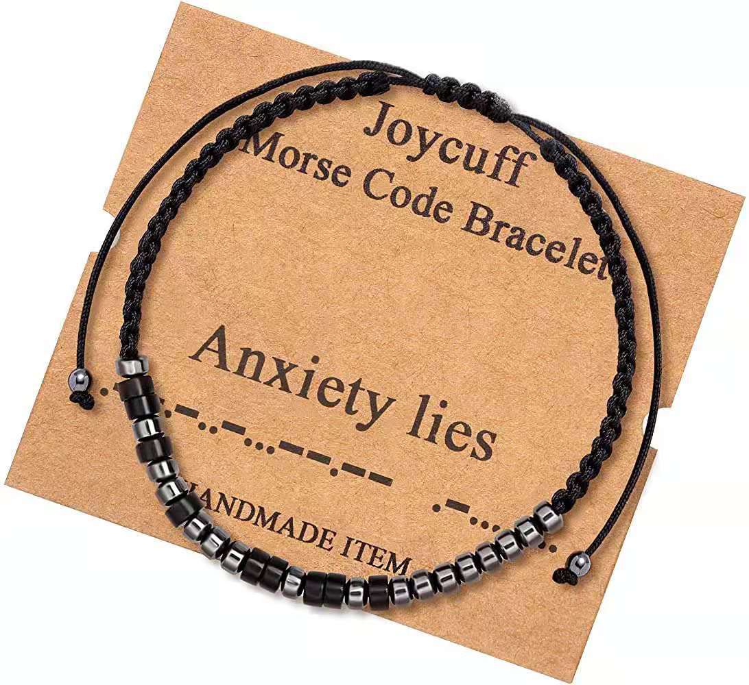 

Handmade Morse Code Bracelets In My Heart Lover Friendship Bracelet For Women Men BFF Charm Chain Jewelry Promise Gifts