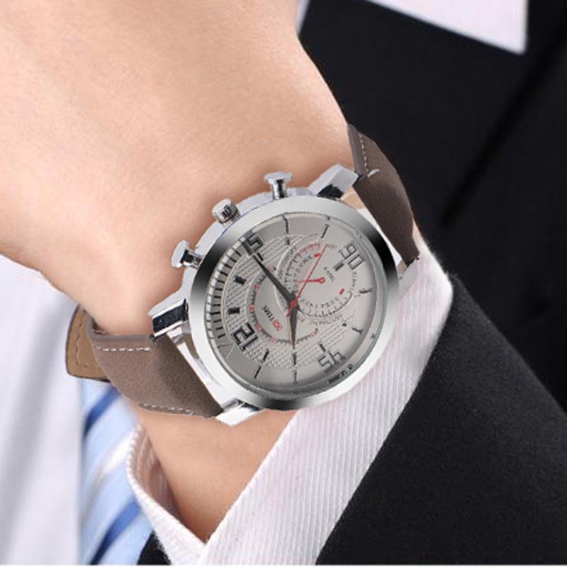 

Wristwatches Mens Watches Top Men 's Fashion Watch Simulated Quartz Sports Arrival Free S #03, As photo