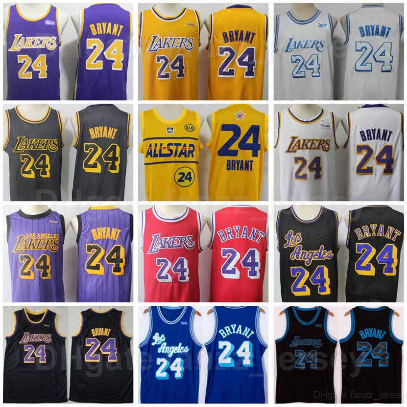 

Retro Basketball Jersey Black Mamba Men Vinatge All Stitched Team Color Yellow Purple Blue White Red Beige For Sport Fans Breathable Good Quality