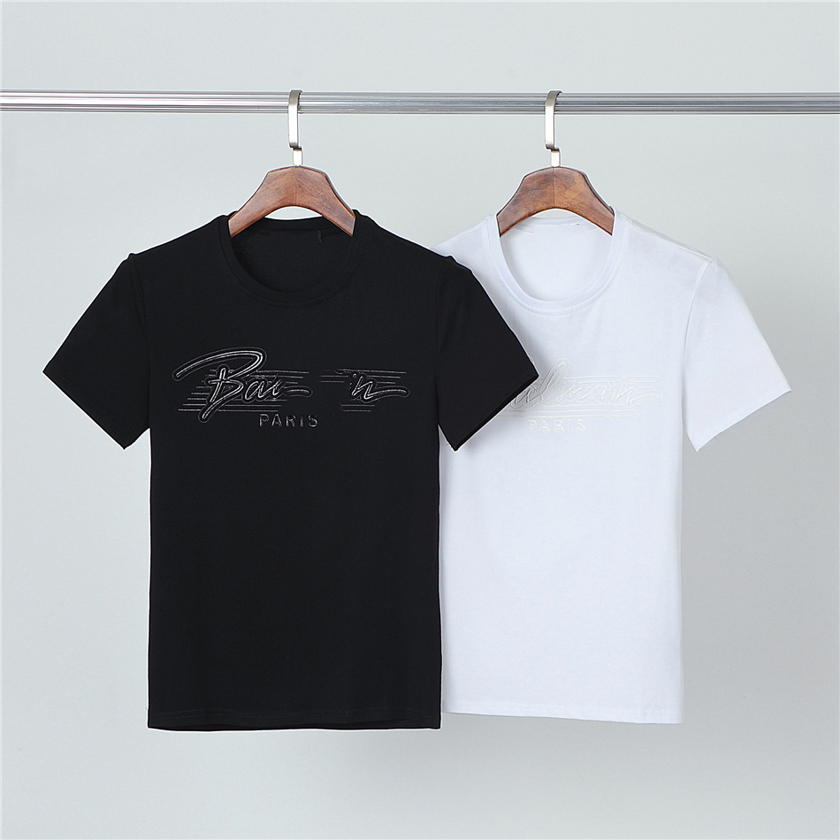 

Summer Men T-Shirts Cotton Shirts Solid Color Short Sleeve Tops Slim Breathable Men's streetwear Male Tees size XXXL clothes #187, White;black
