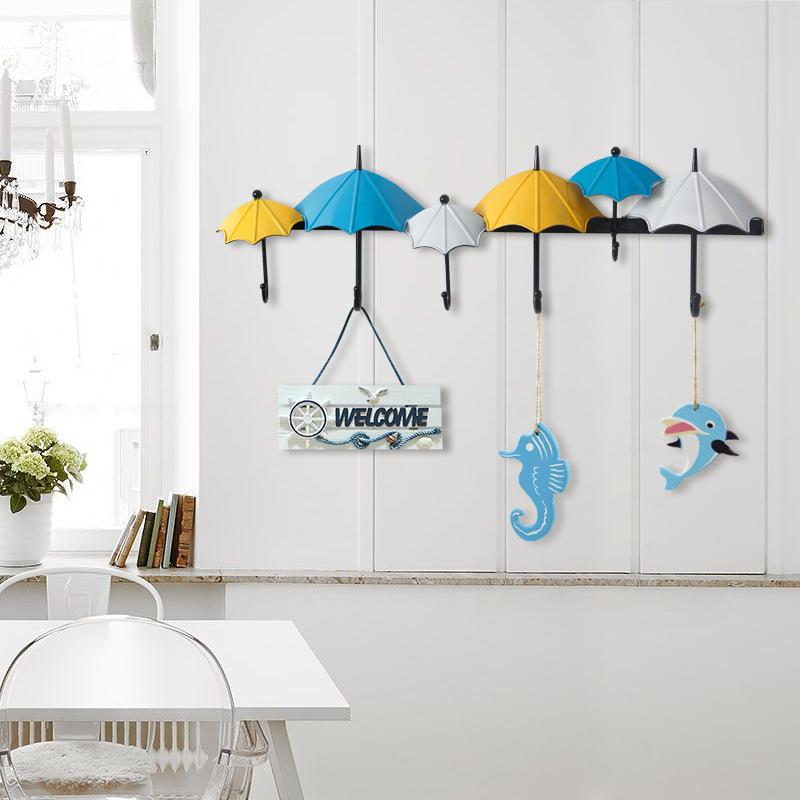 

Mediterranean decorative hooks creative household vestibule clothes and hats American household porch hangers art coat hooks