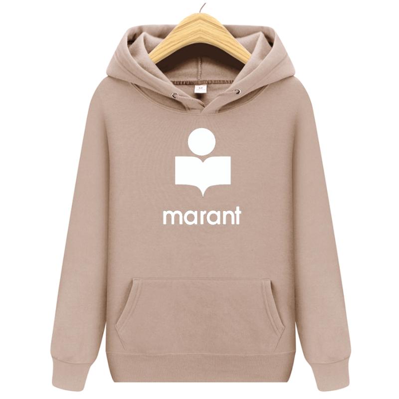 

Couple Sweatshirts Women Unisex Men's Hoodies Marant Casual Streetwear Hooded Loose Pullovers Tracksuit Tops Female Oversize Hoodie X0MR, Apricot