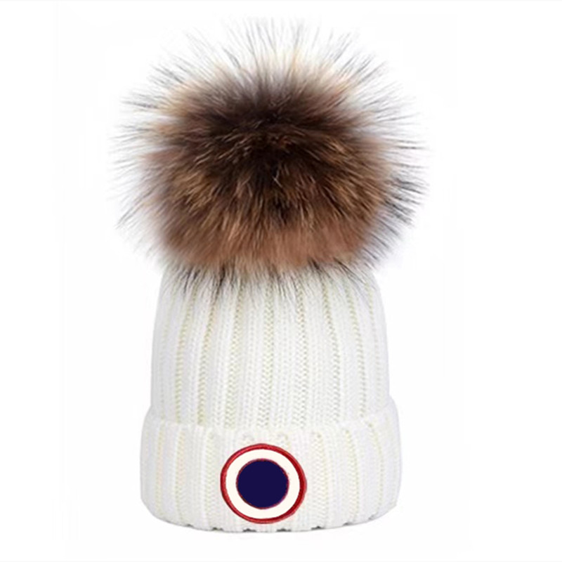 

Winter bucket hats men Fashion Beanies luxr Knit Hat Thicken women Warm Casual Outdoor Caps Beanie multi color, White