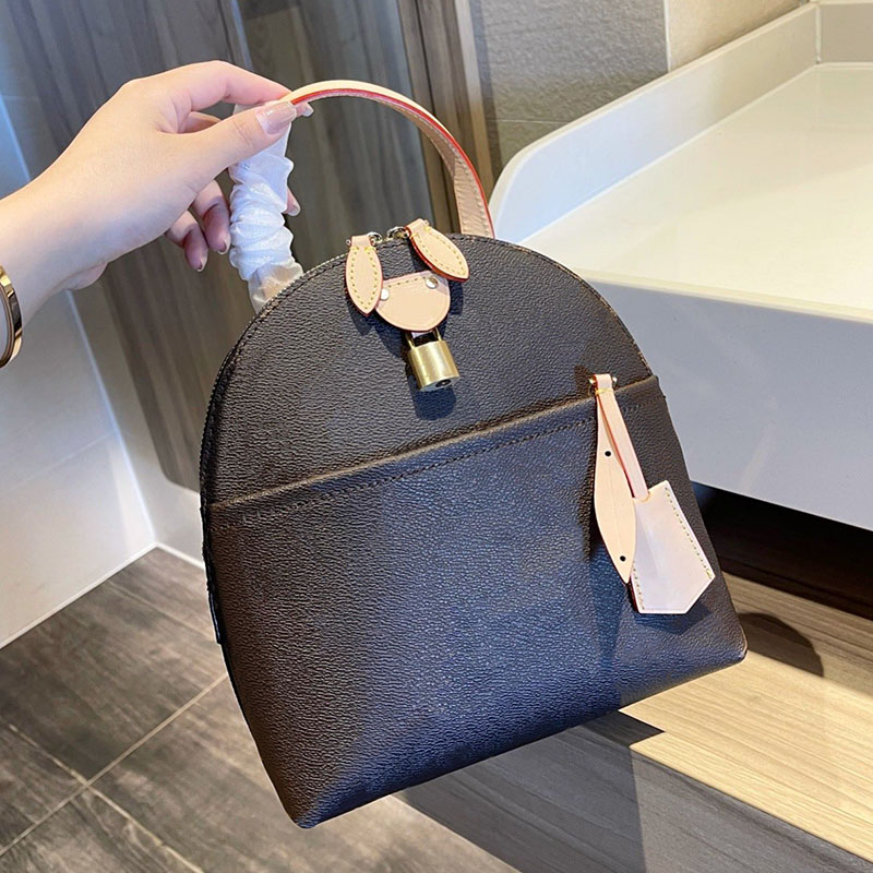 

Fashion Women Leather Backpack Brown High Quality Back Pack Luxury Designer School Bag Letter Star Flower Printed Shoulder Bags Backpacks, Increase freight