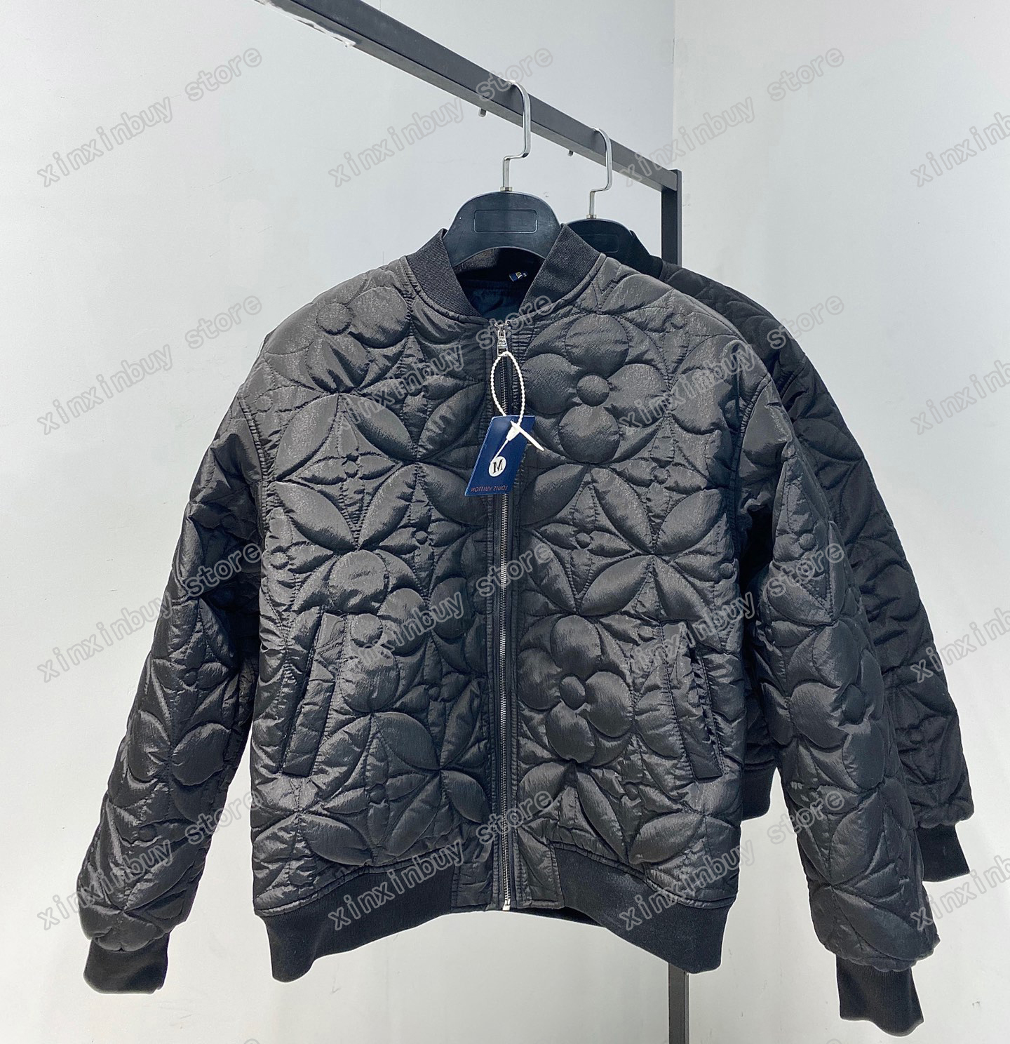 

21ss Autumn Sportwear baseball Jackets cotton nylon Flower embroidery clothes streetwear Coats Outerwear Stand Collar men Clothing black S-XL