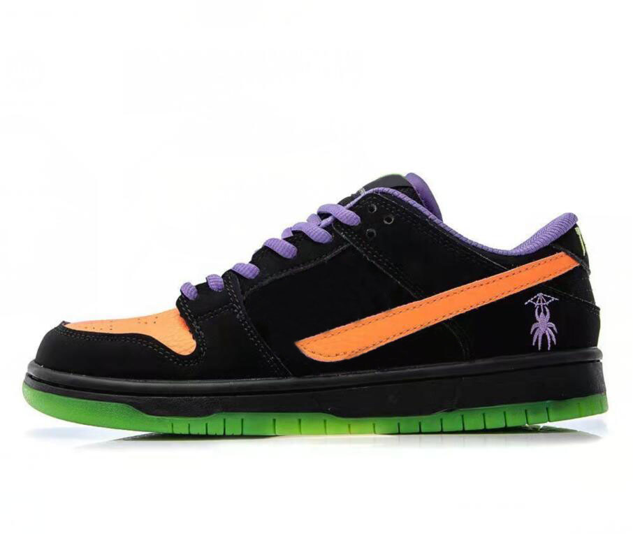 

Magic Spider Black Purple SB Chunky Shoes Street Hawker Trainer Travis Scotts Dunky Low BQ6817-006 Dress Shoe, Customize