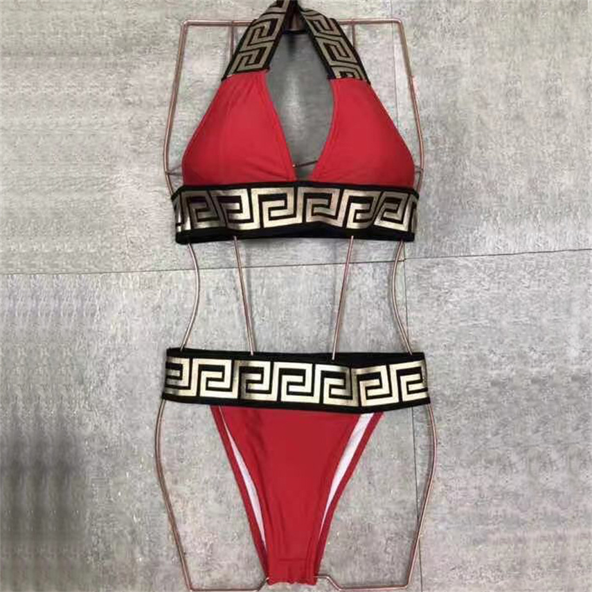 

2021fashion solid color thong brazilian bikini two-piece swimsuit female plus size swimsuit hanging neck bikini set simple swimsuit low-wais, White;black