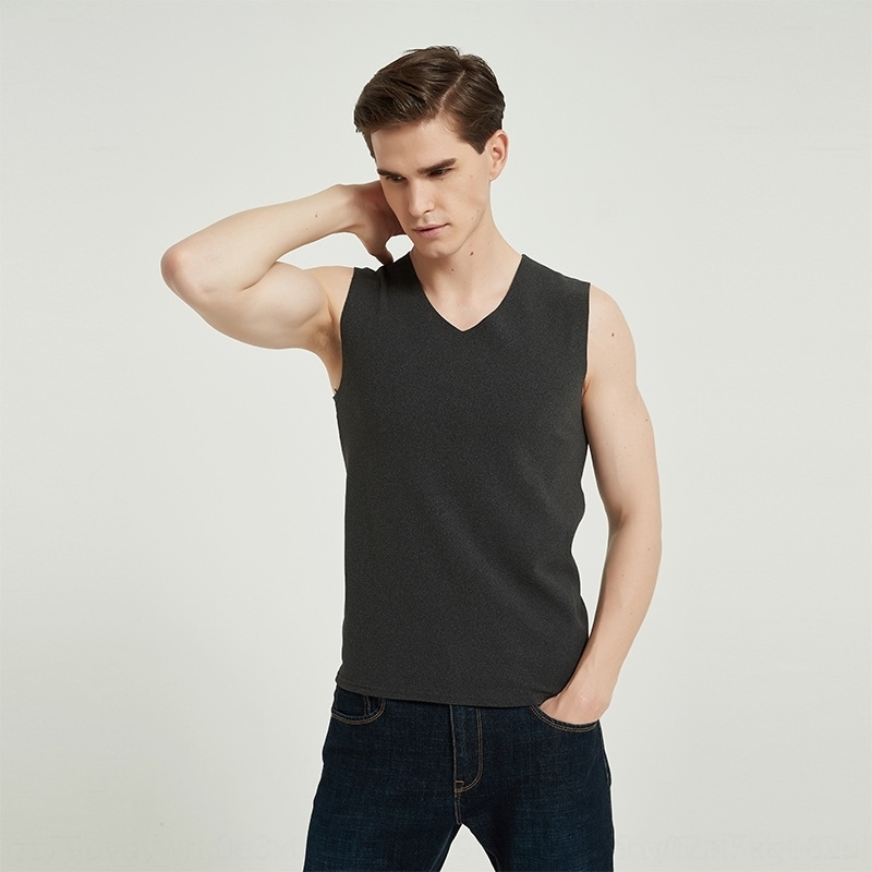 b3Qg teflon men's tank tops seamless keep underwear for th vest wide shoulder plush men's teflon seamless thermal keep warmunderwear for w