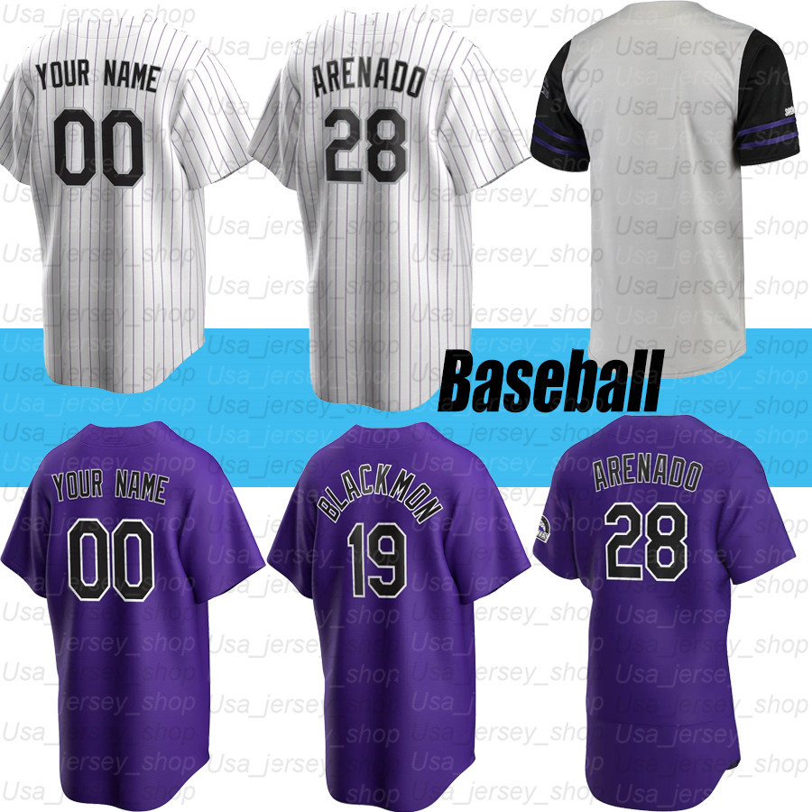 

Trevor Story 28 Nolan Arenado 19 Charlie Blackmon 24 Ryan McMahon 20 Ian Desmond Baseball Jerseys, Women/ white