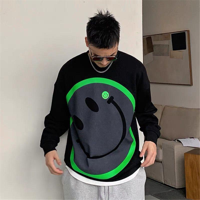 

Men' Hoodies & Sweatshirts Hip Hop Smile Hoodie Streetwear Men High Street Couple Gothic Sweatshirt Girls Cool Tops Funny Spring Autumn Jap