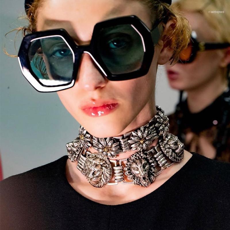 

Sunglasses Vintage Oversized Square Sun Glasses For Women Trend Big Frame Female Black Shades Lentes De Sol Mujer1