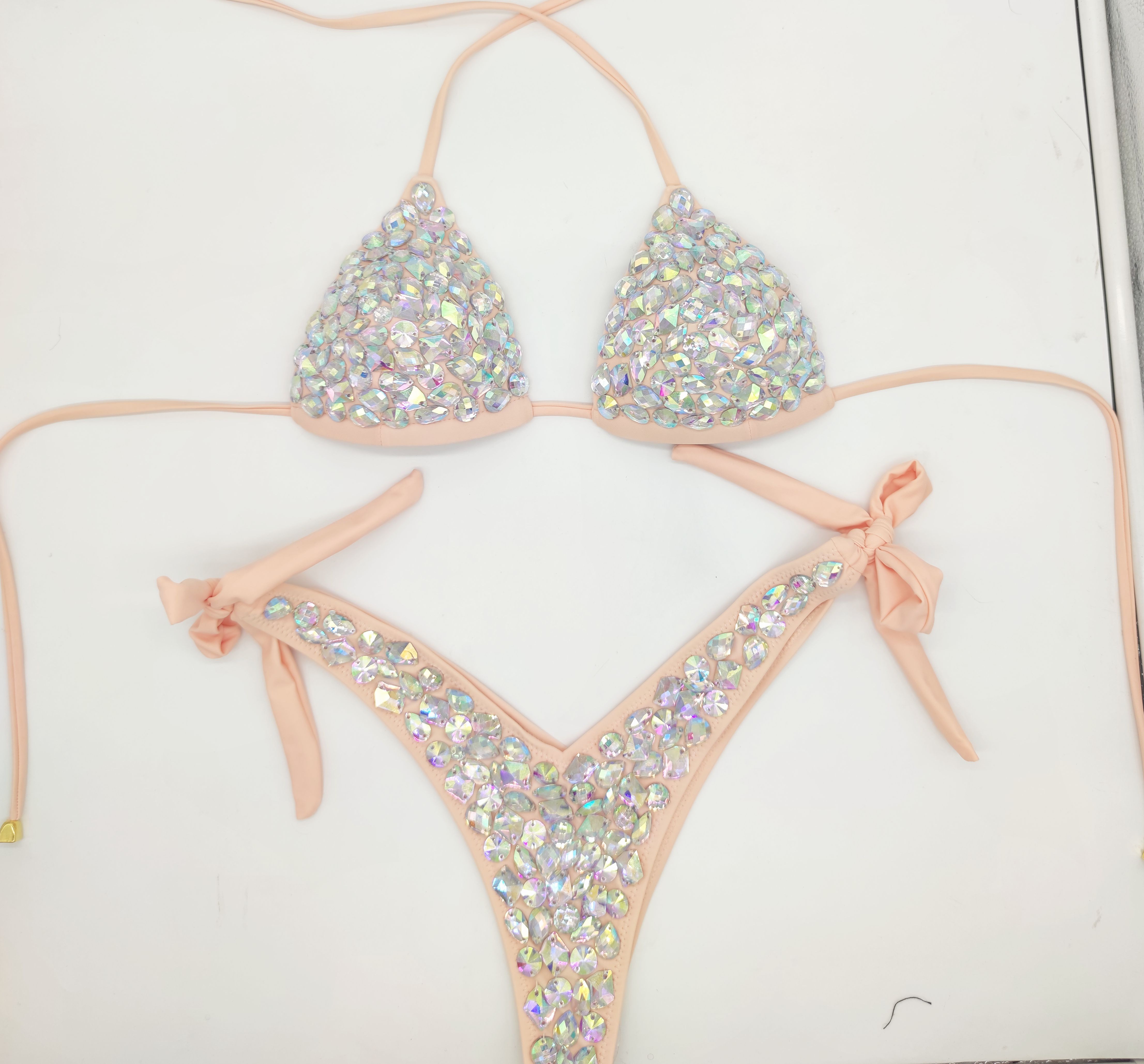 

2021 venus vacation diamond bikini set rhinestone swimwear crystal bathing suit sexy women biquini bling stones swimsuit
