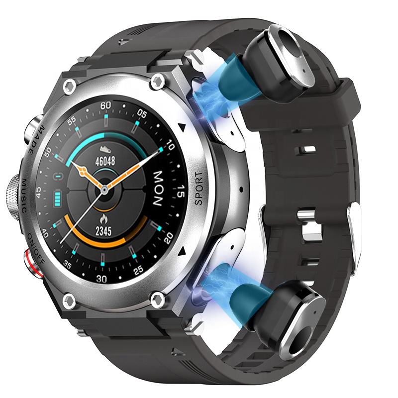 

T92 Smart Watch Bracelet 2 in 1 TWS Wireless Earbuds 1.28 Inch Heart Rate Blood Pressure Sports Waterproof Smartwatch