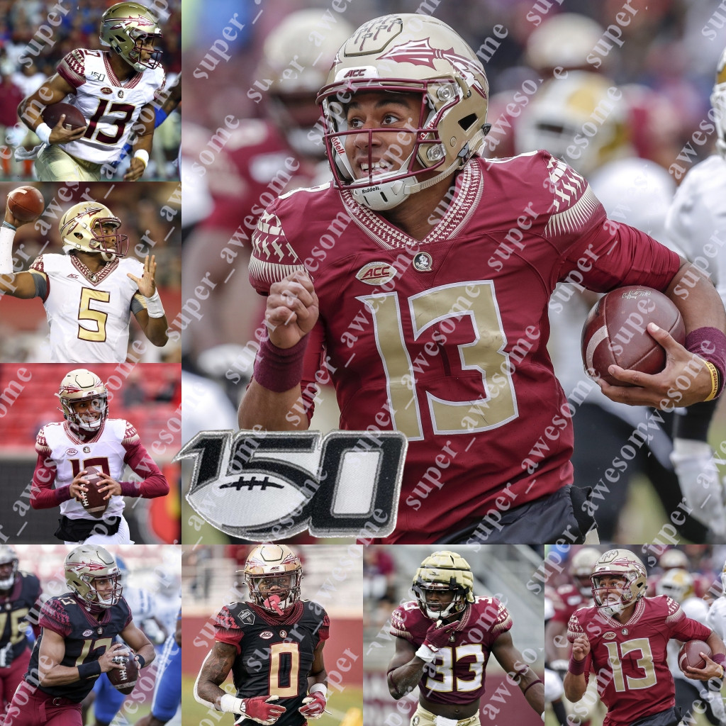 

NCAA Florida State Seminoles FSU Football Jersey Travis McKenzie Milton Lawrance Toafili Wilson Amari Gainer Jermaine Johnson Jashaun Corbin Camren McDonald, White gold
