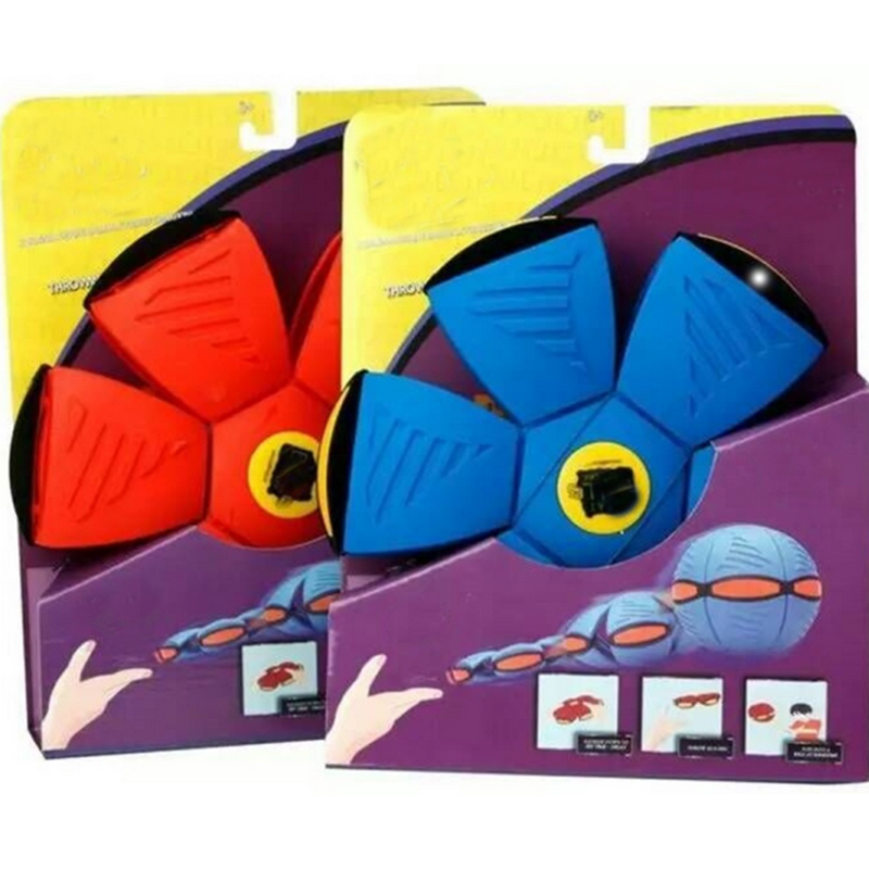 

Flying UFO Flat Throw Disc Ball With LED Light Toy Kid Outdoor Garden Basketball Game